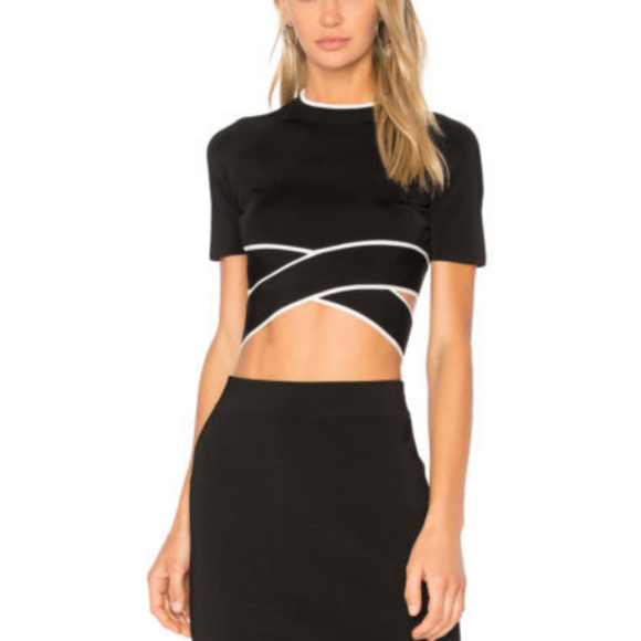 Alexander Wang Crisscross Knit Crop Top - Picture 5 of 12